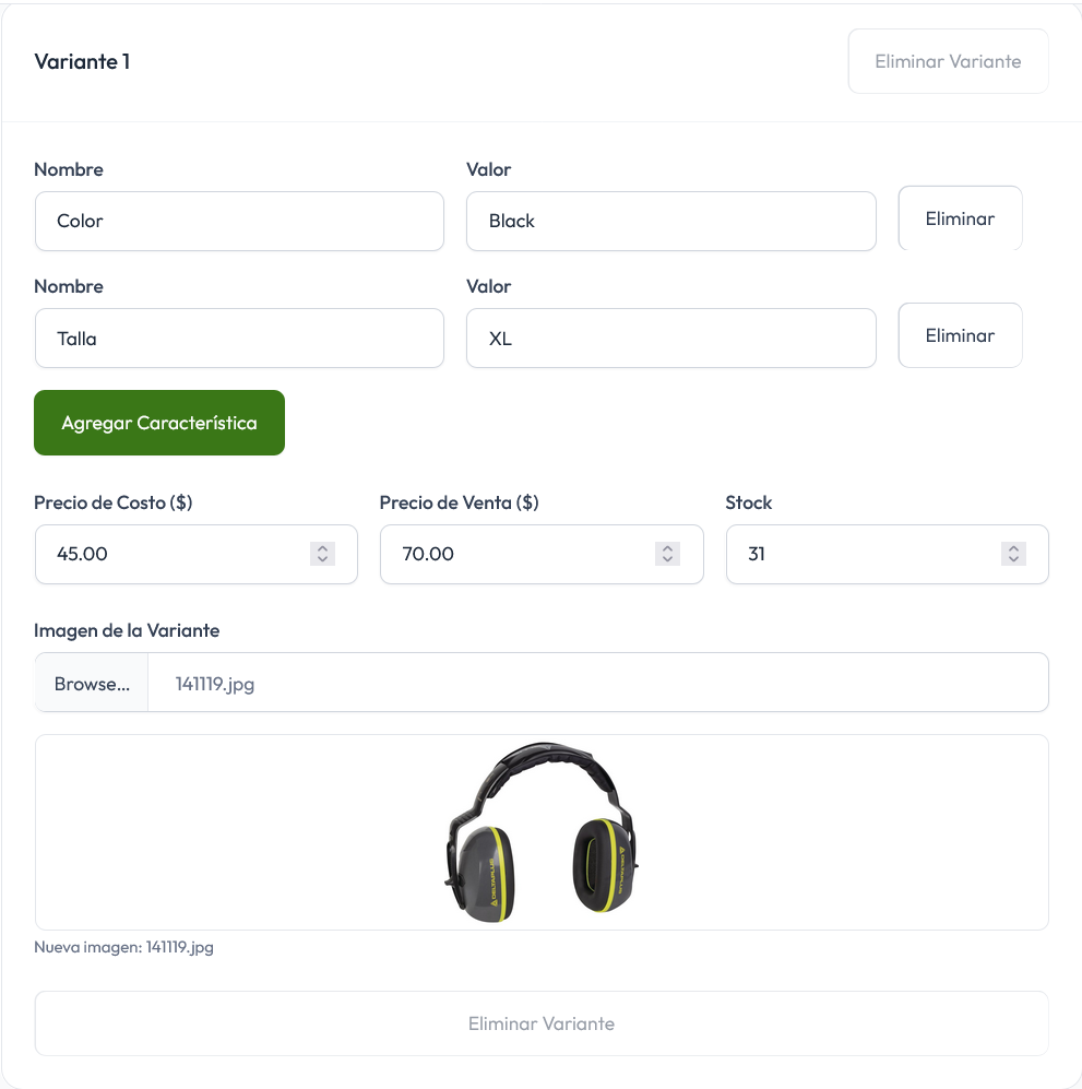 Ajuste de inventario